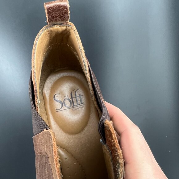 Sofft Bryanne Dark Brown Leather Chelsea Boot - Picture 7 of 10